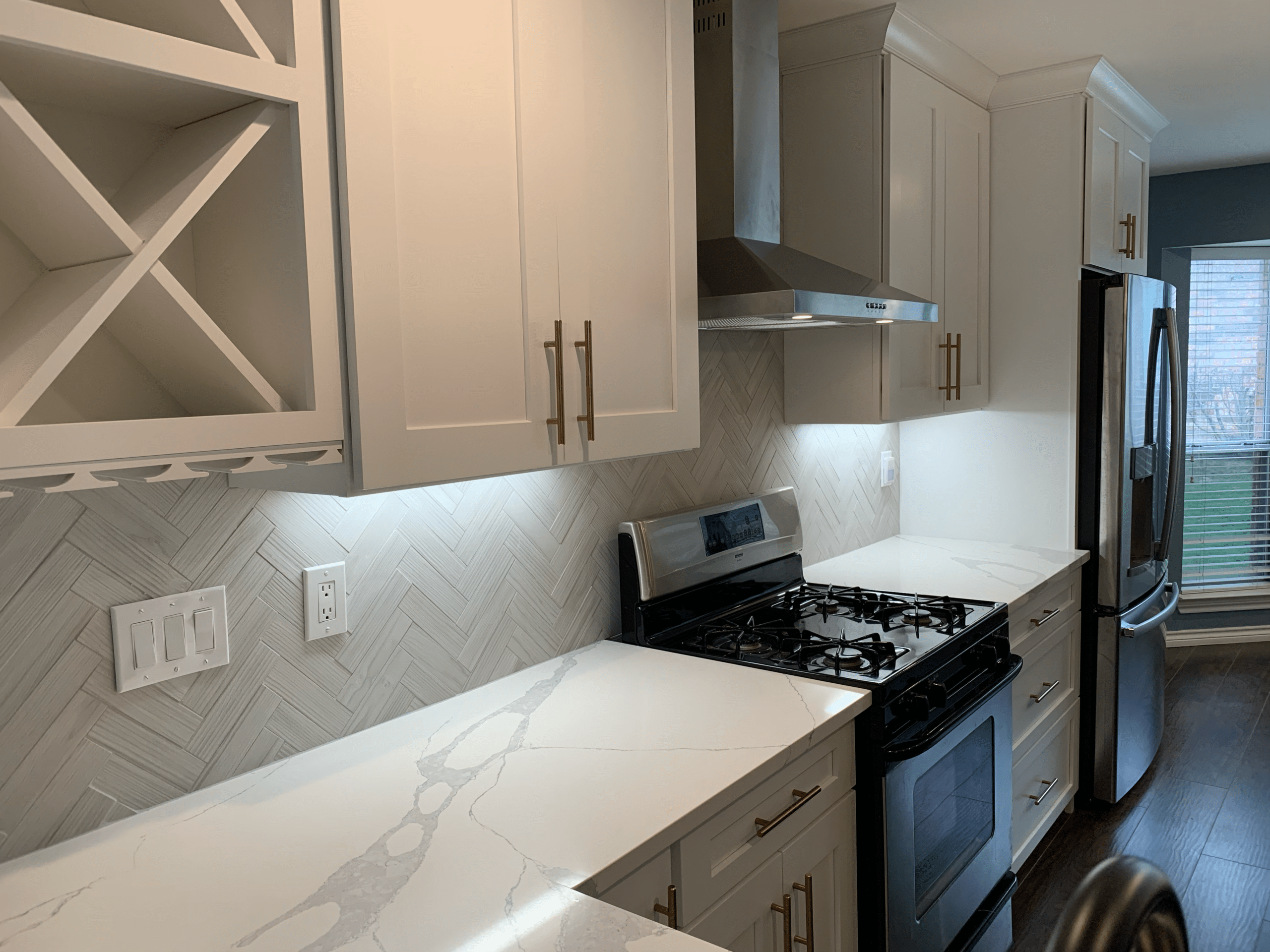 Kitchen renovation with custom cabinetry