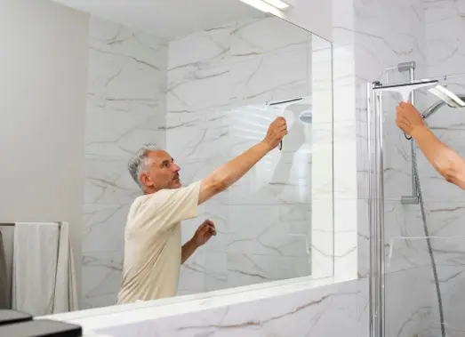 best way to clean glass shower doors